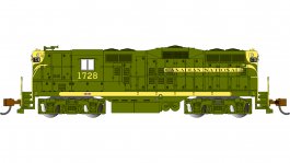 (image for) EMD GP9 - Canadian National #1728 (Green & Gold)