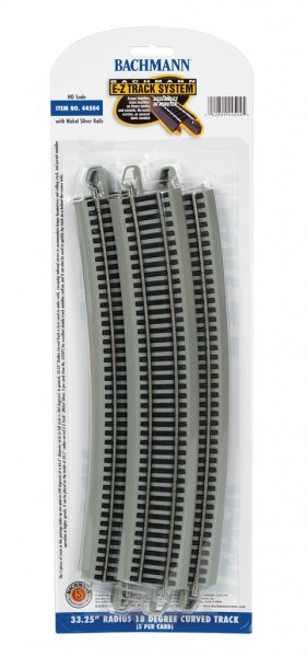 (image for) 33.25" Radius 18 Degree Curved (HO Scale)