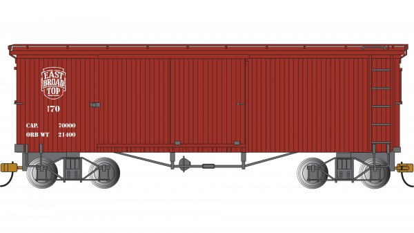 (image for) Wood-Side Boxcar - East Broad Top #170