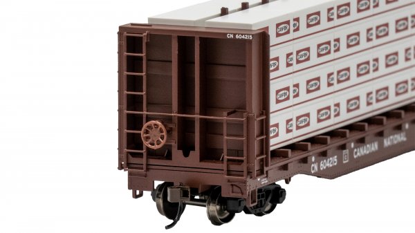 (image for) 52' Center-Beam Flatcar with Lumber Load - Canadian National #604215