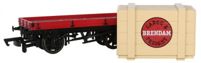 1 Plank Wagon with Brendam Cargo & Freight Crate