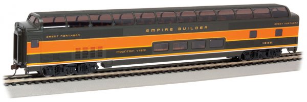 (image for) Great Northern #1392 "Mtn View" - 85' BUDD Full Dome (HO Scale)