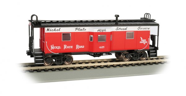 (image for) Nickel Plate Road- Bay Window w/ Roof Walk Caboose (HO Scale)