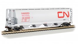 (image for) Canadian 4 Bay Cylindrical Grain Hopper - Canadian National #382005