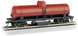 Unlettered - Oxide Red - Track-Cleaning Single-Dome Tank Car