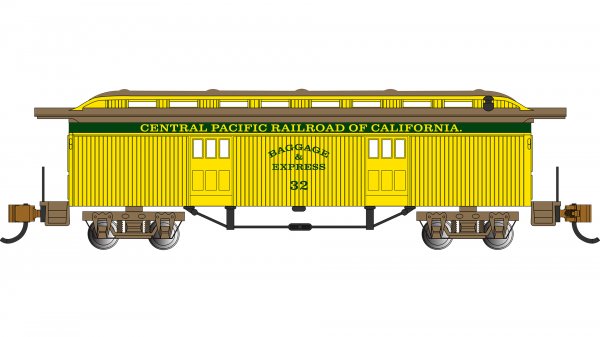 (image for) Old Time Baggage Car - Central Pacific #32