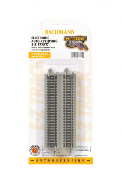 (image for) Nickel Silver Auto-Reversing 5" Straight Track - N Scale