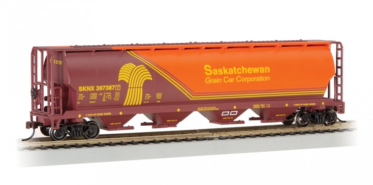 Saskatchewan - 4 Bay Cylindrical Grain Hopper - Click Image to Close