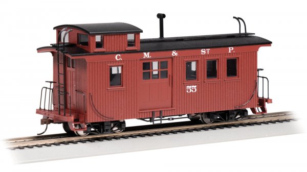 (image for) Wood Side-Door Caboose - Bellevue & Cascade #55 (Milwaukee Road)