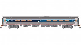 (image for) Budd Amfleet® I - Cafe/Business Class #48158 - Phase VII