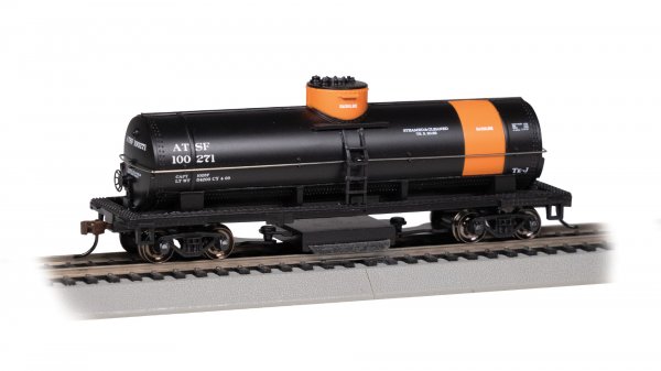 (image for) 40' Track-Cleaning Tank Car - Santa Fe #100271 - Gasoline