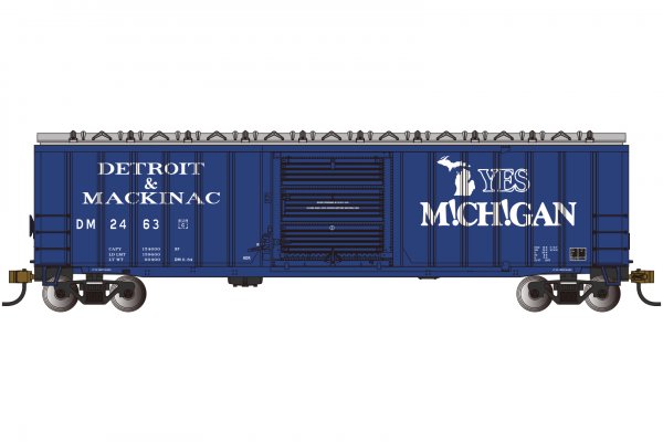 (image for) ACF 50'6" Outside Braced Box Car - Detroit & Mackinac #2463