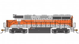 (image for) EMD GP40 - Western Pacific™ #3510 (Silver and Orange)