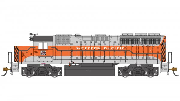 (image for) EMD GP40 - Western Pacific™ #3510 (Silver and Orange)
