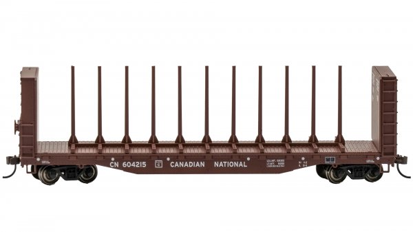 (image for) 52' Center-Beam Flatcar with Lumber Load - Canadian National #604215