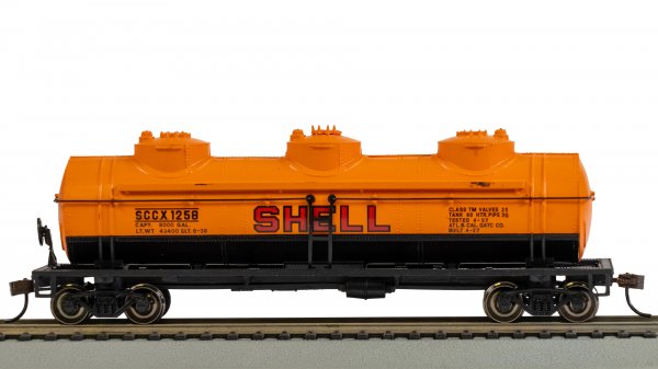 (image for) 40' Three Dome Tank Car - Shell #1258