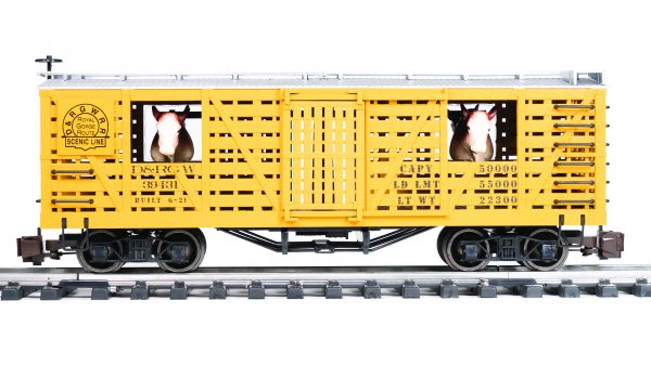 (image for) D&RGW™ w/Cattle - Animated Stock Car (Large Scale)