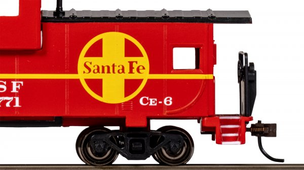 (image for) 36' Wide-Vision Caboose - Santa Fe #999771 - Red