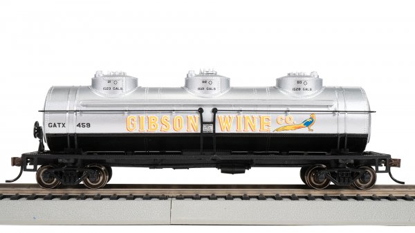 (image for) 40' Three-Dome Tank Car - Gibson Wine Co. #459