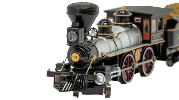(image for) 4-4-0 American - Santa Fe #91 with Wood Load