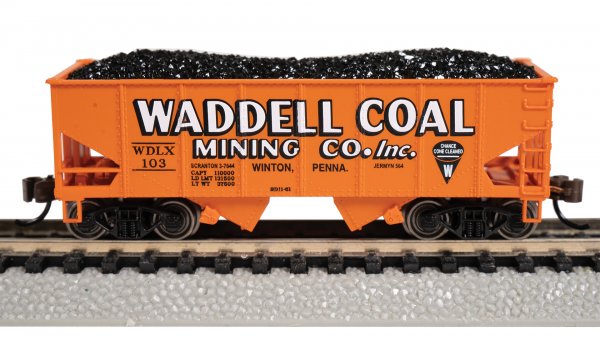 (image for) USRA 55-Ton 2-Bay Hopper - Waddell Coal #103