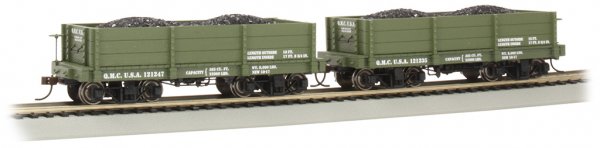 (image for) 18 ft. Low-Side Gondola - QMC #121235 & #121247 - Green (2/box)