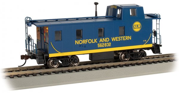 (image for) Streamlined Caboose with Offset Cupola - Norfolk Western #562832