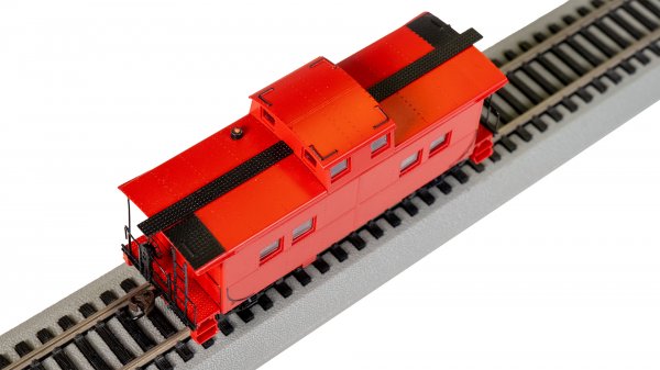 (image for) Northeast Steel Caboose - Painted, Unlettered, Red