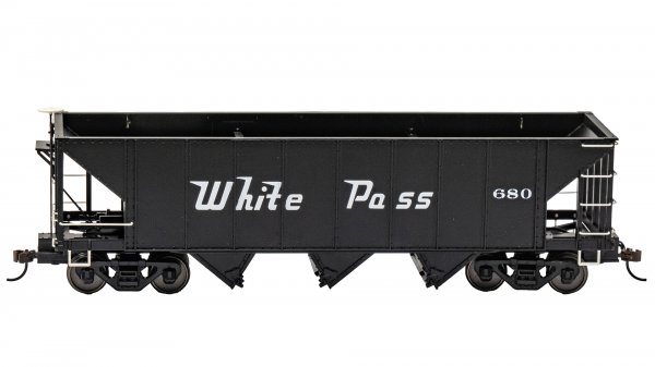 (image for) 3-Bay Hopper with Removable Load - White Pass & Yukon #680 with Ballast Load