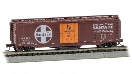 (image for) Track-Cleaning 50' Plug-Door Boxcar - Santa Fe #6157