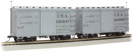 18 ft. Box Car with Murphy Roof - USA #120096 & 120103 - (2/box)