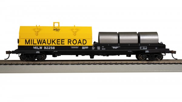 (image for) 55' Steel Coil Car - Milwaukee Road #92258 (with load)