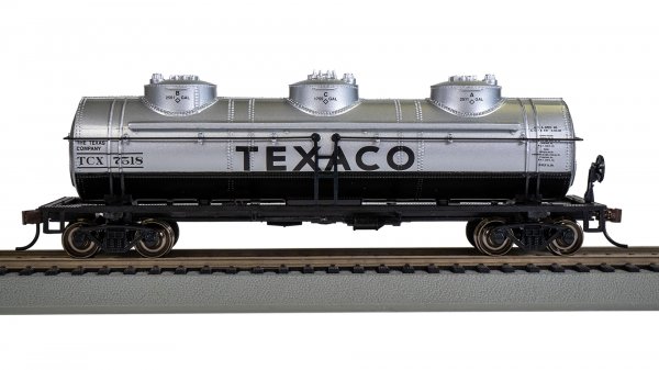 (image for) 40' Three-Dome Tank Car - Texaco #7518