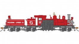 (image for) 80-Ton Three-Truck Shay - Pickering Lumber Co. #12