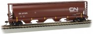 (image for) Canadian 4 Bay Cylindrical Grain Hopper - CN #377375 (Oxide Red)
