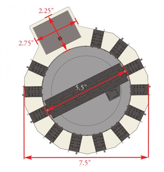 (image for) Motorized Turntable - N Scale E-Z Track