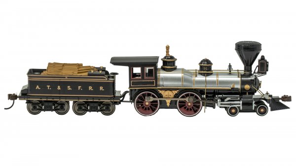 (image for) 4-4-0 American - Santa Fe #91 with Wood Load