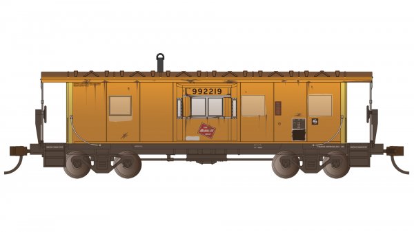 (image for) BAY WINDOW CABOOSE - MILWAUKEE ROAD #992219