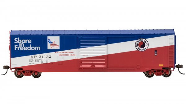 (image for) 50' Sliding Door Boxcar (US Saving Bonds) - Northern Pacific #31432 (without roofwalk)