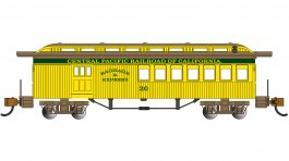 (image for) Old Time Combine Car - Central Pacific #20