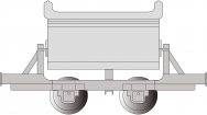 (image for) V-Tipper Wagon - Light Gray