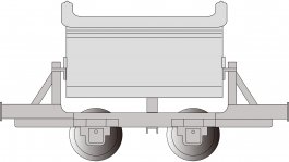 V-Tipper Wagon - Light Gray (image for) V-Tipper Wagon - Light Gray