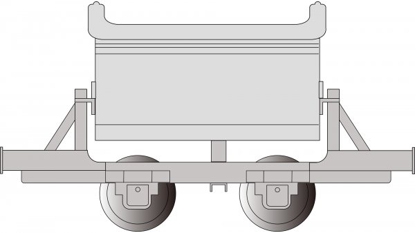 (image for) V-Tipper Wagon - Light Gray