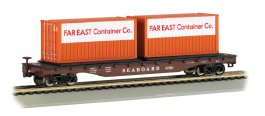52' Flat Car - Seaboard® with Container Load