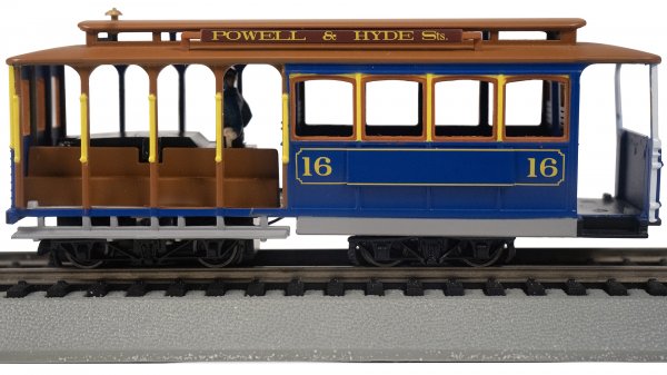 (image for) Cable Car with Grip Man - Blue & Tan #16