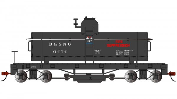 (image for) Track Cleaning Tank Car - Durango & Silverton #0474