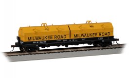(image for) 55' Steel Coil Car - Milwaukee Road #92258 (with load)