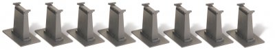 thumbnail image 2 of Bachmann EZ-Track Tall Pier Set For N Scale Trains - 8 Pieces, 44872 2 of 6