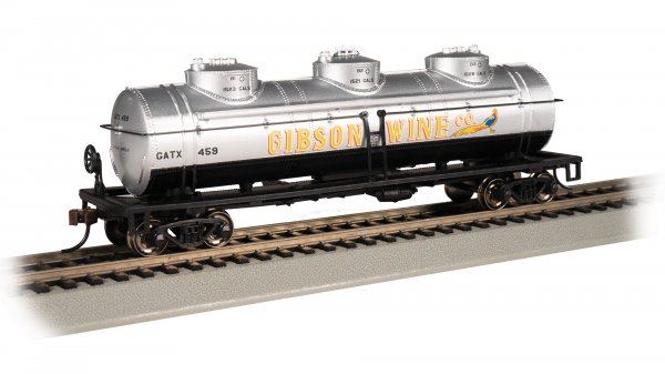 (image for) 40' Three-Dome Tank Car - Gibson Wine Co. #459