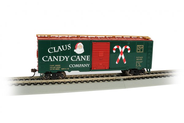 (image for) 40' Box Car - Claus Candy Cane Co.